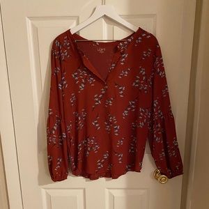 Loft Mini Floral Prints Blouse